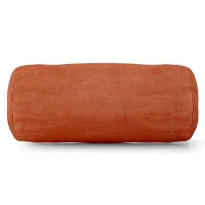 Majestic Home Goods Bolster Pillow Cover & Insert In Orange