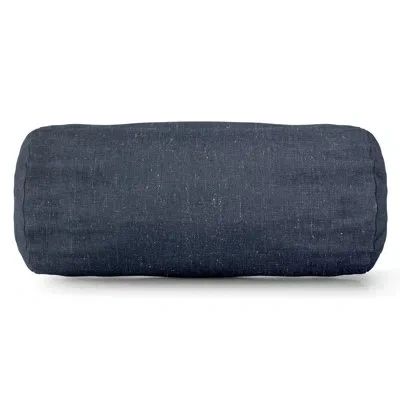 Majestic Home Goods Bolster Throw Pillow In Navy
