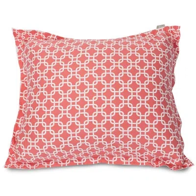 Majestic Home Goods Coral Links Cotton Floor Pillow