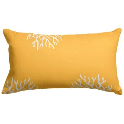 Majestic Home Goods Dryden Rectangular Throw Pillow In Yellow