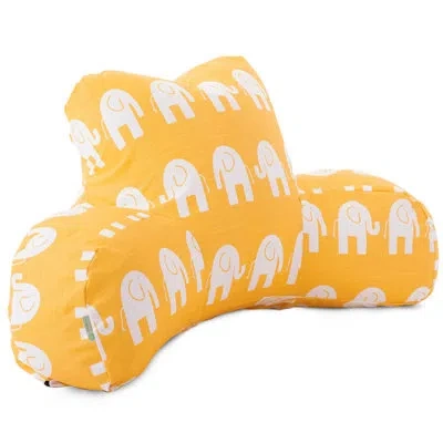 Majestic Home Goods Ellie Cotton Bed Rest Pillow In Yellow