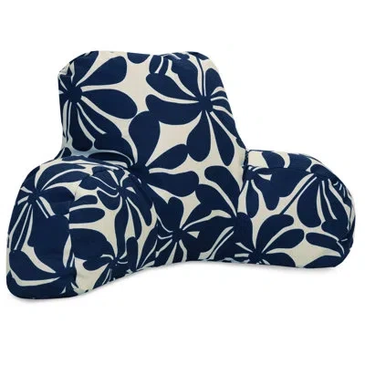 Majestic Home Goods Plantation Outdoor Bed Backrest Pillow In Navy