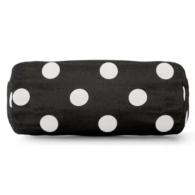 Majestic Home Goods Polka Dot Bolster Cotton Throw Pillow