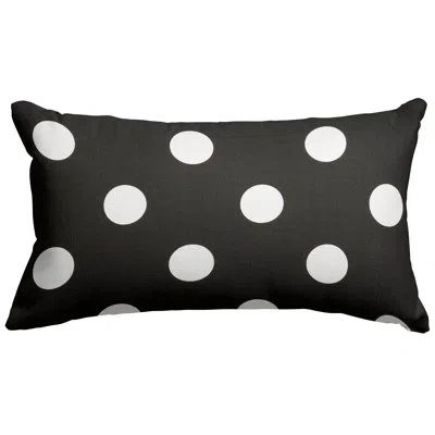 Majestic Home Goods Polka Dot Rectangular Cotton Throw Pillow
