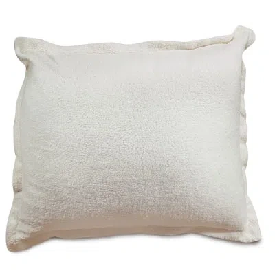 Majestic Home Goods Solid Sherpa Faux Leather Floor Pillow