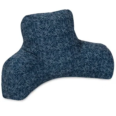 Majestic Home Goods Southwestern Indoor/outdoor Backrest Pillow In Navy