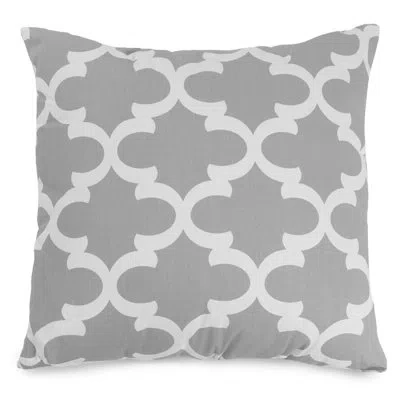 Majestic Home Goods Trellis Geometric Square Throw Pillow
