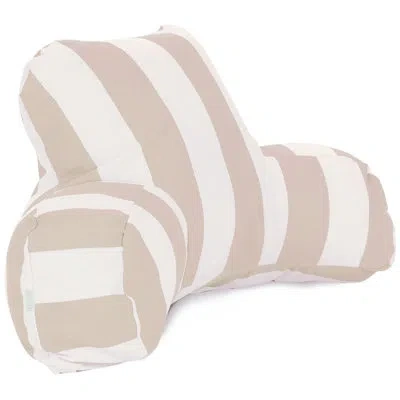 Majestic Home Goods Vertical Stripe Indoor/outdoor Bolster Pillow In Sand