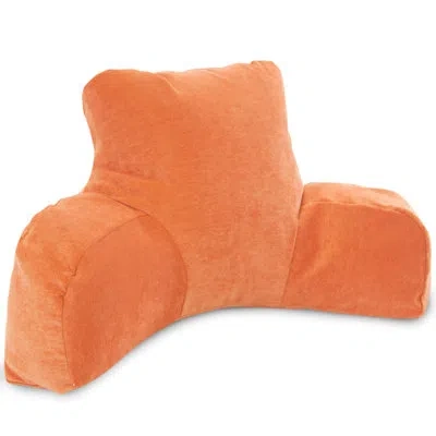 Majestic Home Goods Villa Reading Bed Rest Pillow Cover & Insert In Orange