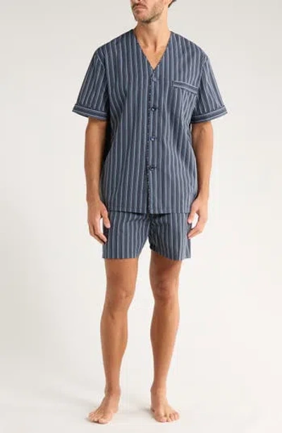 Majestic International Breeze Short Pajamas In Blue