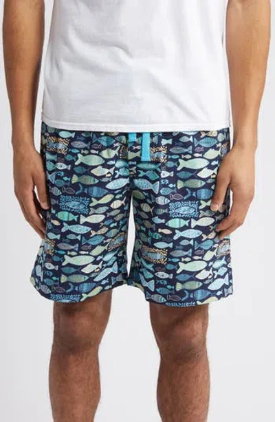 Majestic International Cotton Lounge Shorts In Blue