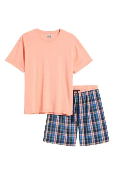 Majestic International Cozy Pajama T-shirt & Woven Cotton Shorts Set