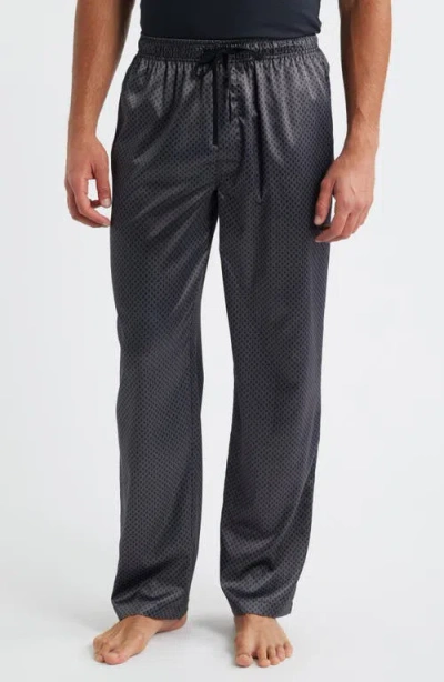 Majestic International Dreams Of Satin Pajamas Pants In Black