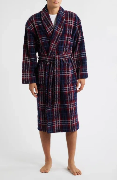 Majestic International Four Star Shawl Collar Cotton Velour Robe In Multi