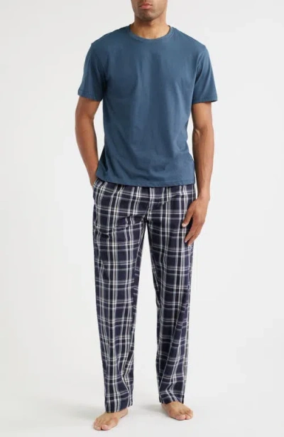 Majestic International Pajama T-shirt & Pants Set In Blue