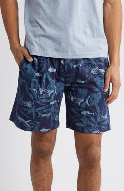 Majestic International Sea Change Lounge Shorts In Animal Print