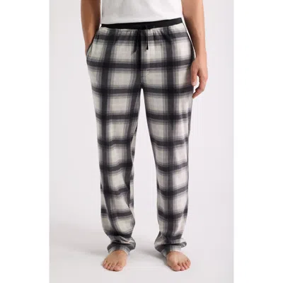 Majestic International Textured Microfleece Lounge Pants In Black