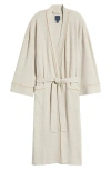 Majestic International Waffle Knit Robe In Camel