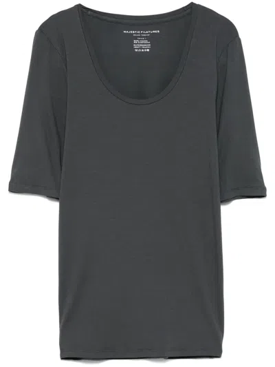 Majestic Jersey T-shirt In Grey