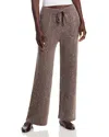 Majestic Knit Drawstring Pants In Brown