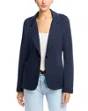 Majestic Single-button Double Faced Blazer In Blue