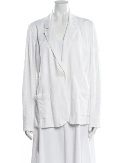 Pre-owned Majestic Linen Blazer In Multi