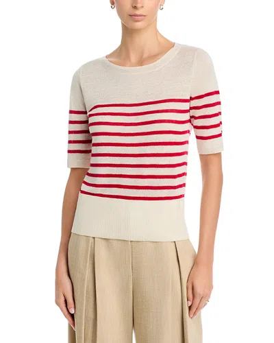 Majestic Filatures Woman Sweater Ivory Size 1 Linen In Multi
