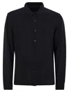 Majestic Long Sleeved Lyocell And Cotton Shirt In Black