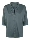 Majestic Classic Collar Shirt In Green
