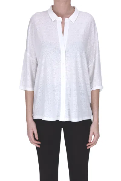 Majestic Linen Shirt In Ivory