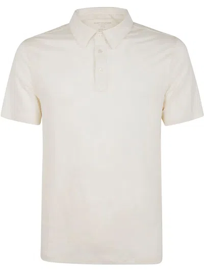 Majestic Linen Short Sleeves Polo Shirt In Neutral