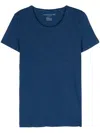 Majestic Crew-neck Linen-blend T-shirt