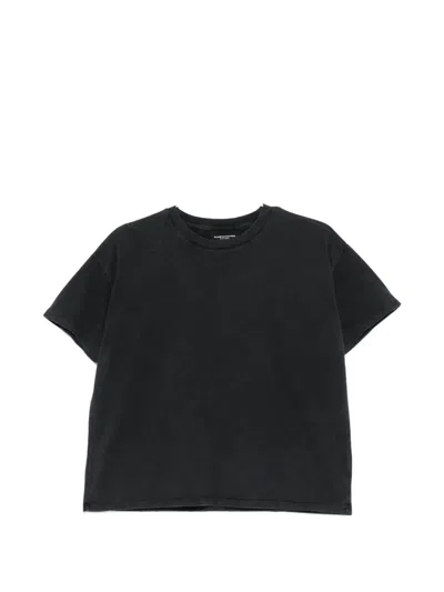 Majestic Logo-embroidered T-shirt In Black