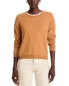 Majestic Long Sleeve Cashmere Sweater In Caramel
