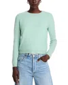 Majestic Long Sleeve Cashmere Sweater In Vert D'eau