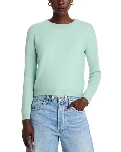 Majestic Long Sleeve Cashmere Sweater In Vert D'eau