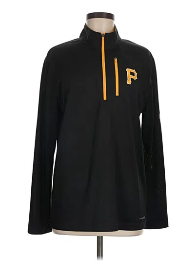 Pre-owned Majestic Long Sleeve Polo Shirt In Black