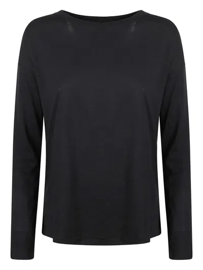 Majestic Long-sleeve Top In Black