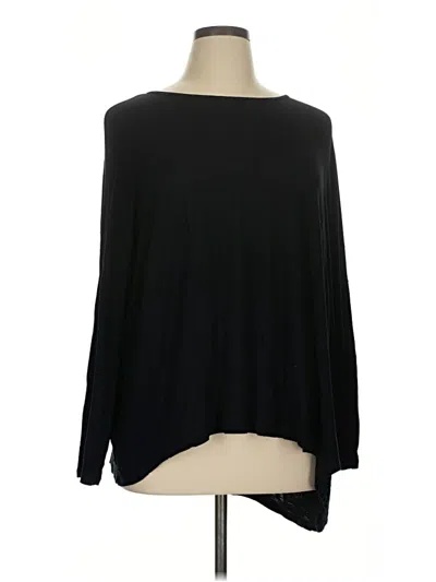 Pre-owned Majestic Long Sleeve T-shirt In Black
