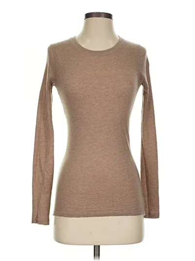 Pre-owned Majestic Long Sleeve T-shirt In Brown