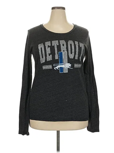 Pre-owned Majestic Long Sleeve T-shirt In Gray