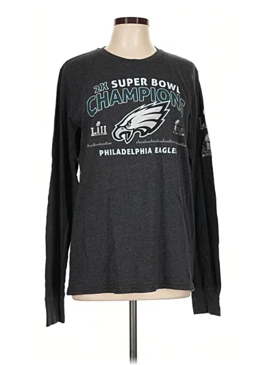 Pre-owned Majestic Long Sleeve T-shirt In Gray