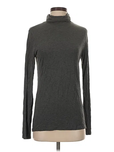 Pre-owned Majestic Long Sleeve Turtleneck In Gray
