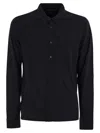 Majestic Long Sleeved Lyocell And Cotton Shirt In Black