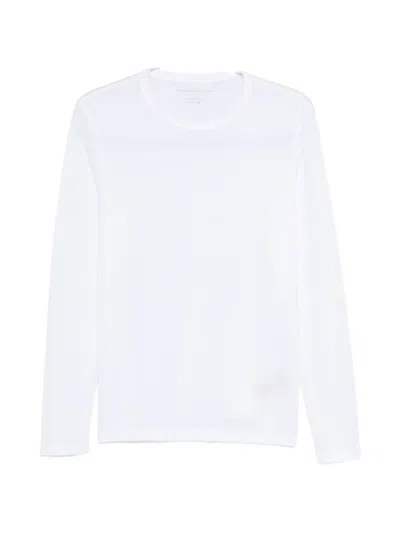 Majestic Long-sleeve Crew-neck Sweater In White
