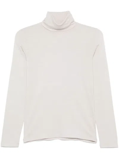 Majestic Lupetto T-shirt In Neutrals