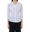Majestic Soft Touch Button-down Shirt With Pockets In White