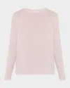 Majestic Lyocell Cotton Crewneck Tee In Glycine