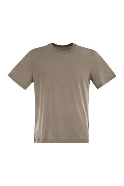 Majestic Filatures Lyocell Crew-neck T-shirt In Gray