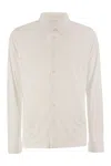 Majestic Long-sleeved Lyocell And Cotton Shirt In White